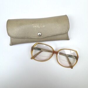 Vintage 70s oversized frames only eyeglasses- retro Mod statement frames